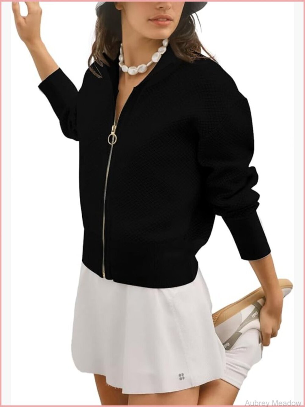 Zip Up Long Sleeve Lightweight Knit Cardigan Jacket Casual Fall Coat